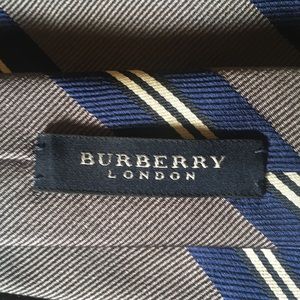 Drake’s for Burberry Silk Striped Handmade Tie